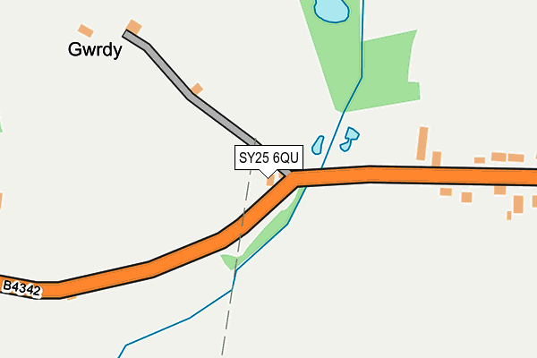 SY25 6QU map - OS OpenMap – Local (Ordnance Survey) SY25 6QU map - OS OpenMap – Local (Ordnance Survey)