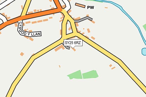 SY25 6RZ map - OS OpenMap – Local (Ordnance Survey) SY25 6RZ map - OS OpenMap – Local (Ordnance Survey)