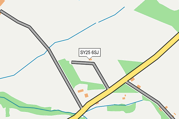 SY25 6SJ map - OS OpenMap – Local (Ordnance Survey) SY25 6SJ map - OS OpenMap – Local (Ordnance Survey)