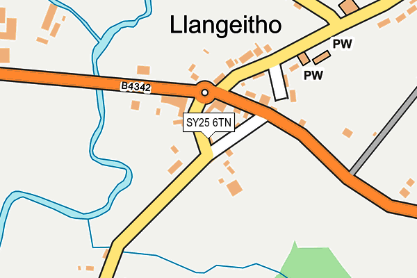 SY25 6TN map - OS OpenMap – Local (Ordnance Survey) SY25 6TN map - OS OpenMap – Local (Ordnance Survey)