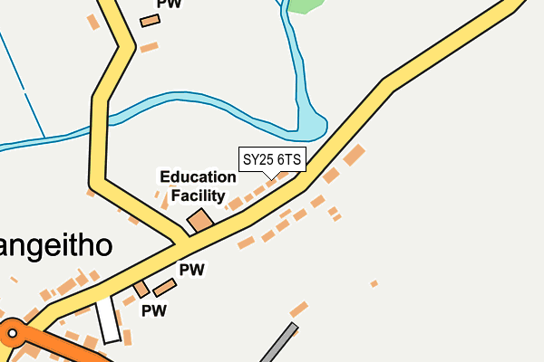 SY25 6TS map - OS OpenMap – Local (Ordnance Survey) SY25 6TS map - OS OpenMap – Local (Ordnance Survey)