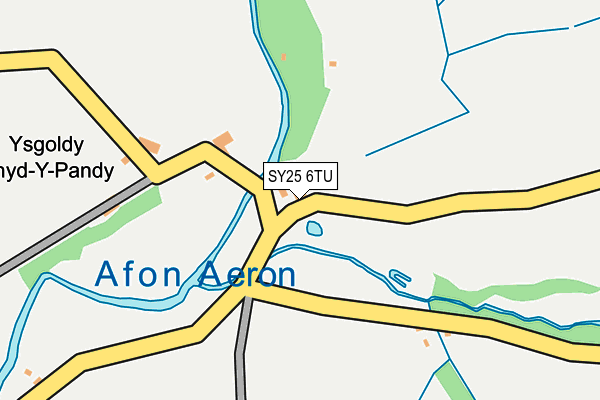 SY25 6TU map - OS OpenMap – Local (Ordnance Survey) SY25 6TU map - OS OpenMap – Local (Ordnance Survey)