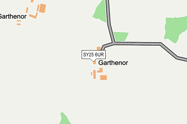 SY25 6UR map - OS OpenMap – Local (Ordnance Survey)