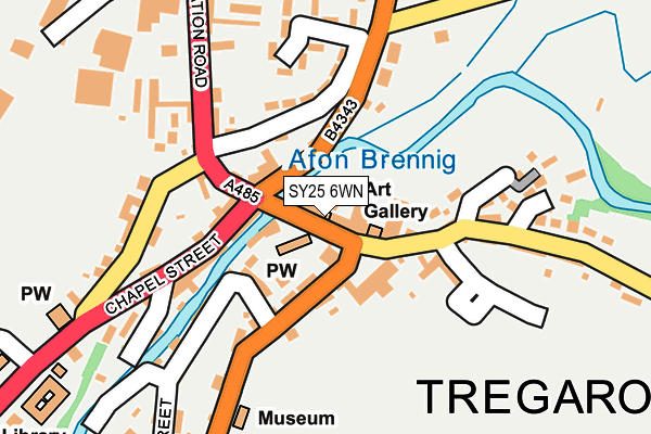 SY25 6WN map - OS OpenMap – Local (Ordnance Survey) SY25 6WN map - OS OpenMap – Local (Ordnance Survey)