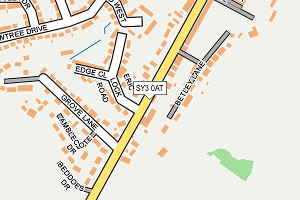 SY3 0AT map - OS OpenMap – Local (Ordnance Survey) SY3 0AT map - OS OpenMap – Local (Ordnance Survey)