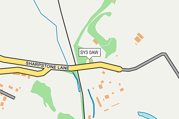 SY3 0AW map - OS OpenMap – Local (Ordnance Survey) SY3 0AW map - OS OpenMap – Local (Ordnance Survey)