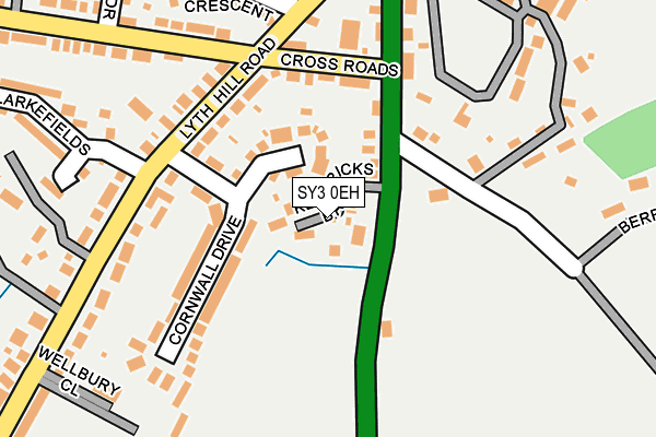 SY3 0EH map - OS OpenMap – Local (Ordnance Survey) SY3 0EH map - OS OpenMap – Local (Ordnance Survey)