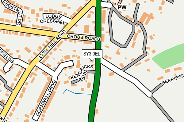 SY3 0EL map - OS OpenMap – Local (Ordnance Survey) SY3 0EL map - OS OpenMap – Local (Ordnance Survey)