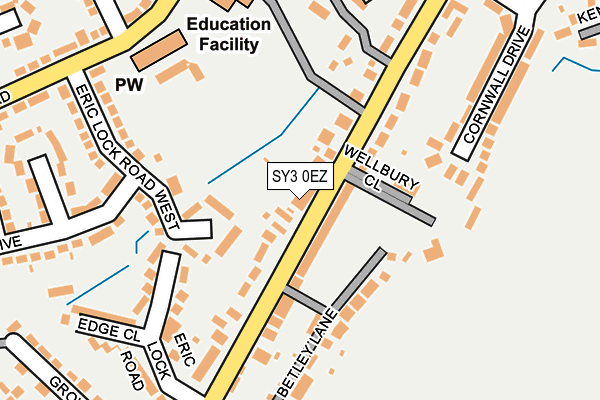 SY3 0EZ map - OS OpenMap – Local (Ordnance Survey) SY3 0EZ map - OS OpenMap – Local (Ordnance Survey)