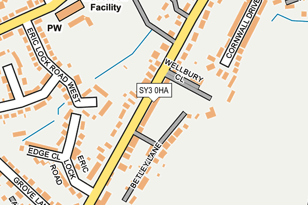 SY3 0HA map - OS OpenMap – Local (Ordnance Survey) SY3 0HA map - OS OpenMap – Local (Ordnance Survey)