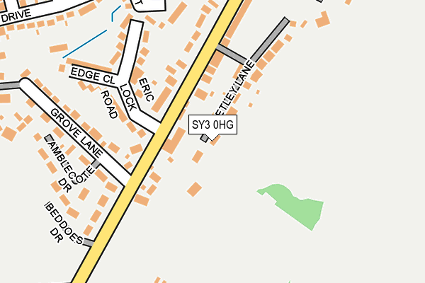 SY3 0HG map - OS OpenMap – Local (Ordnance Survey) SY3 0HG map - OS OpenMap – Local (Ordnance Survey)