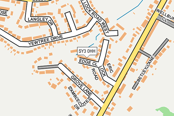 SY3 0HH map - OS OpenMap – Local (Ordnance Survey) SY3 0HH map - OS OpenMap – Local (Ordnance Survey)