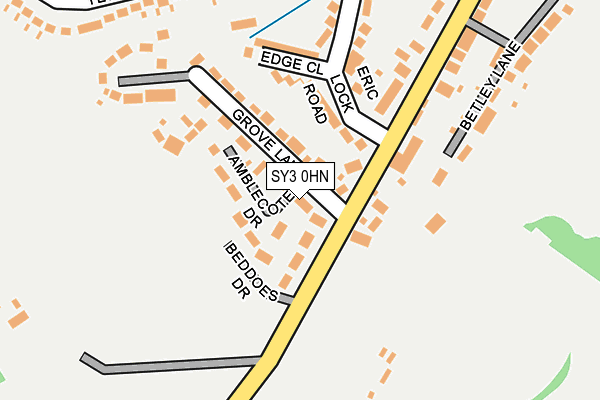 SY3 0HN map - OS OpenMap – Local (Ordnance Survey) SY3 0HN map - OS OpenMap – Local (Ordnance Survey)
