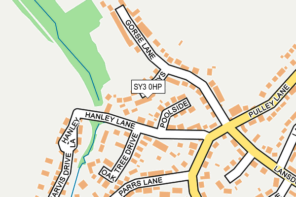 SY3 0HP map - OS OpenMap – Local (Ordnance Survey) SY3 0HP map - OS OpenMap – Local (Ordnance Survey)