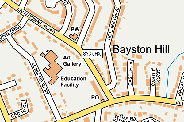 SY3 0HX map - OS OpenMap – Local (Ordnance Survey) SY3 0HX map - OS OpenMap – Local (Ordnance Survey)