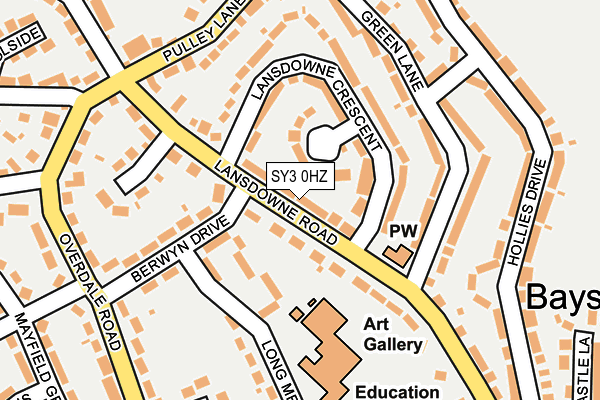 SY3 0HZ map - OS OpenMap – Local (Ordnance Survey) SY3 0HZ map - OS OpenMap – Local (Ordnance Survey)