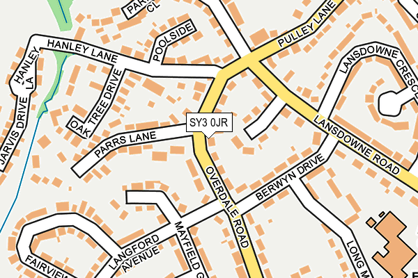SY3 0JR map - OS OpenMap – Local (Ordnance Survey) SY3 0JR map - OS OpenMap – Local (Ordnance Survey)