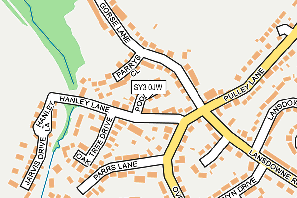 SY3 0JW map - OS OpenMap – Local (Ordnance Survey) SY3 0JW map - OS OpenMap – Local (Ordnance Survey)