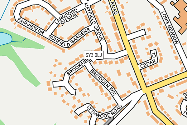 SY3 0LJ map - OS OpenMap – Local (Ordnance Survey) SY3 0LJ map - OS OpenMap – Local (Ordnance Survey)