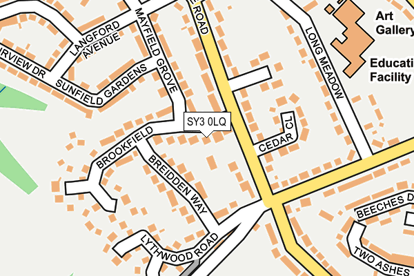 SY3 0LQ map - OS OpenMap – Local (Ordnance Survey) SY3 0LQ map - OS OpenMap – Local (Ordnance Survey)
