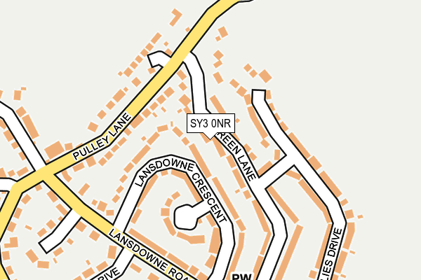 SY3 0NR map - OS OpenMap – Local (Ordnance Survey) SY3 0NR map - OS OpenMap – Local (Ordnance Survey)