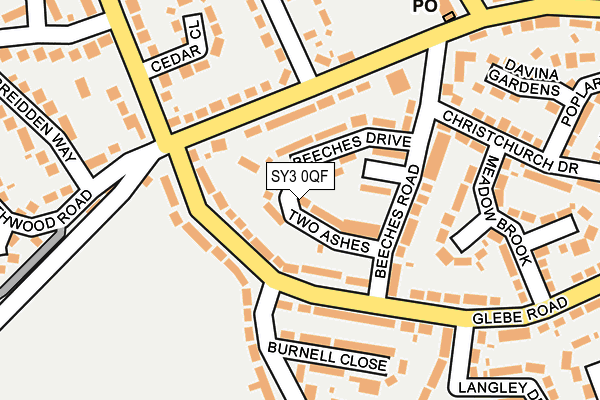 SY3 0QF map - OS OpenMap – Local (Ordnance Survey) SY3 0QF map - OS OpenMap – Local (Ordnance Survey)