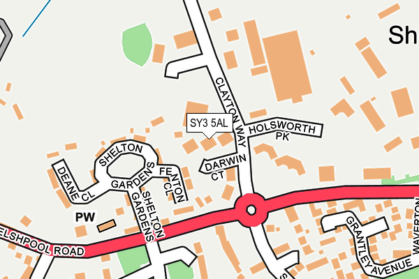 SY3 5AL map - OS OpenMap – Local (Ordnance Survey)