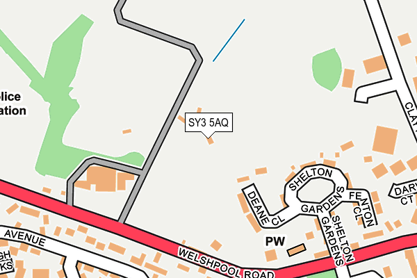 SY3 5AQ map - OS OpenMap – Local (Ordnance Survey) SY3 5AQ map - OS OpenMap – Local (Ordnance Survey)