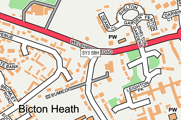 SY3 5BH map - OS OpenMap – Local (Ordnance Survey) SY3 5BH map - OS OpenMap – Local (Ordnance Survey)