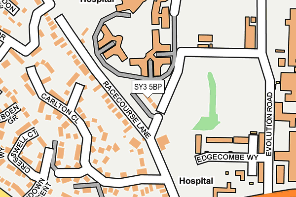 SY3 5BP map - OS OpenMap – Local (Ordnance Survey) SY3 5BP map - OS OpenMap – Local (Ordnance Survey)