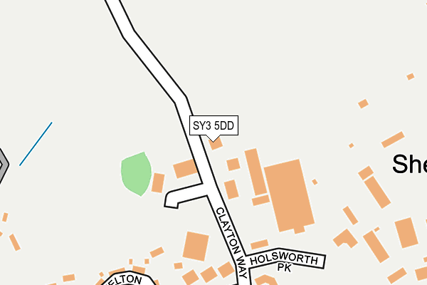 SY3 5DD map - OS OpenMap – Local (Ordnance Survey)