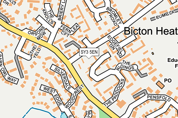 SY3 5EN map - OS OpenMap – Local (Ordnance Survey) SY3 5EN map - OS OpenMap – Local (Ordnance Survey)