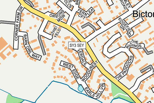 SY3 5EY map - OS OpenMap – Local (Ordnance Survey) SY3 5EY map - OS OpenMap – Local (Ordnance Survey)