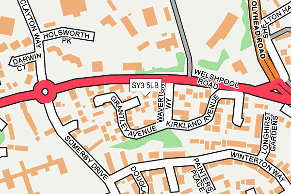SY3 5LB map - OS OpenMap – Local (Ordnance Survey) SY3 5LB map - OS OpenMap – Local (Ordnance Survey)