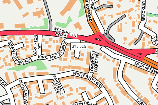 SY3 5LG map - OS OpenMap – Local (Ordnance Survey) SY3 5LG map - OS OpenMap – Local (Ordnance Survey)