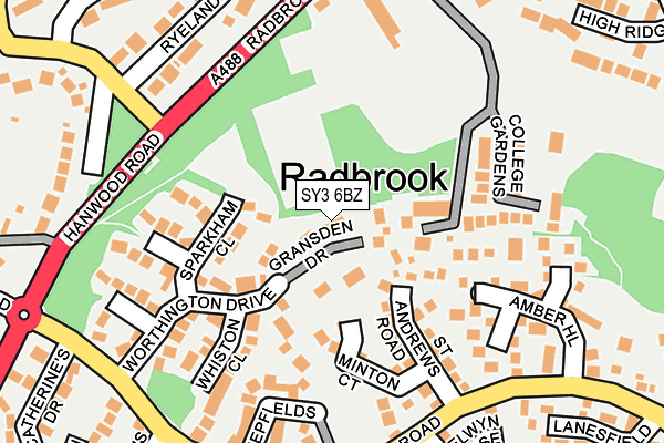 SY3 6BZ map - OS OpenMap – Local (Ordnance Survey) SY3 6BZ map - OS OpenMap – Local (Ordnance Survey)