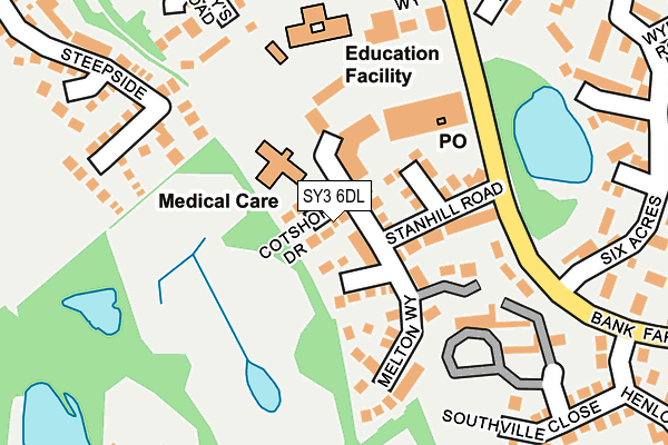 SY3 6DL map - OS OpenMap – Local (Ordnance Survey)