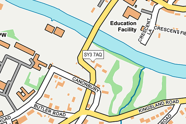 SY3 7AQ map - OS OpenMap – Local (Ordnance Survey)