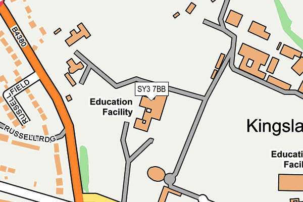 SY3 7BB map - OS OpenMap – Local (Ordnance Survey) SY3 7BB map - OS OpenMap – Local (Ordnance Survey)
