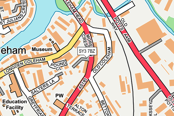 SY3 7BZ map - OS OpenMap – Local (Ordnance Survey) SY3 7BZ map - OS OpenMap – Local (Ordnance Survey)