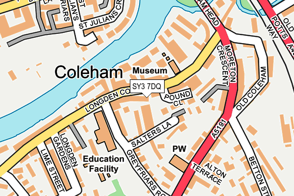 SY3 7DQ map - OS OpenMap – Local (Ordnance Survey) SY3 7DQ map - OS OpenMap – Local (Ordnance Survey)