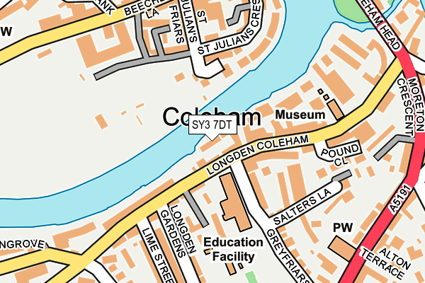 SY3 7DT map - OS OpenMap – Local (Ordnance Survey)