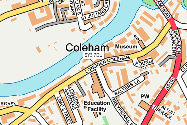 SY3 7DU map - OS OpenMap – Local (Ordnance Survey) SY3 7DU map - OS OpenMap – Local (Ordnance Survey)