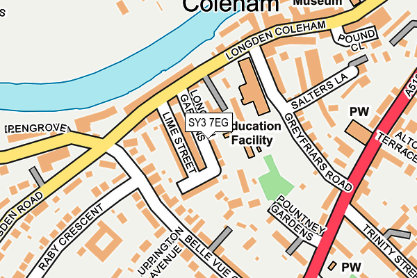 SY3 7EG map - OS OpenMap – Local (Ordnance Survey) SY3 7EG map - OS OpenMap – Local (Ordnance Survey)