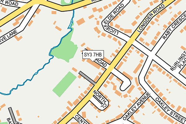 SY3 7HB map - OS OpenMap – Local (Ordnance Survey) SY3 7HB map - OS OpenMap – Local (Ordnance Survey)