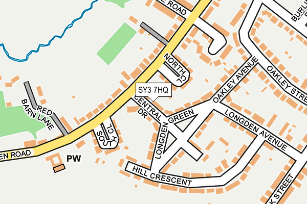 SY3 7HQ map - OS OpenMap – Local (Ordnance Survey) SY3 7HQ map - OS OpenMap – Local (Ordnance Survey)