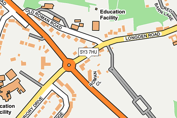 SY3 7HU map - OS OpenMap – Local (Ordnance Survey) SY3 7HU map - OS OpenMap – Local (Ordnance Survey)
