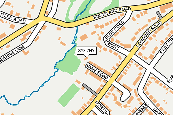 SY3 7HY map - OS OpenMap – Local (Ordnance Survey) SY3 7HY map - OS OpenMap – Local (Ordnance Survey)