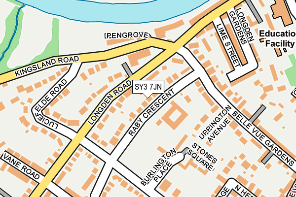 SY3 7JN map - OS OpenMap – Local (Ordnance Survey) SY3 7JN map - OS OpenMap – Local (Ordnance Survey)