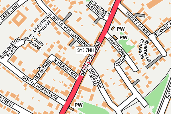 SY3 7NH map - OS OpenMap – Local (Ordnance Survey) SY3 7NH map - OS OpenMap – Local (Ordnance Survey)